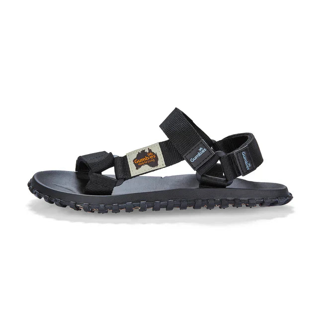Gumbies SCRAMBLER Unisex Sandals Black