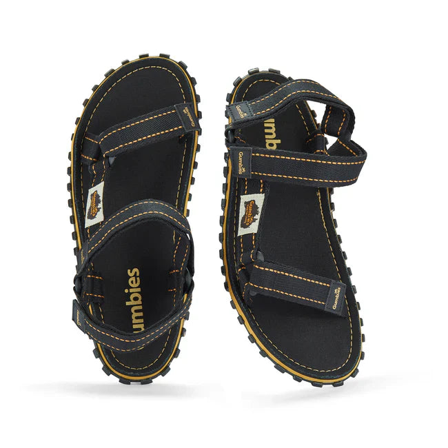 Gumbies TRACKER Unisex Sandals Black