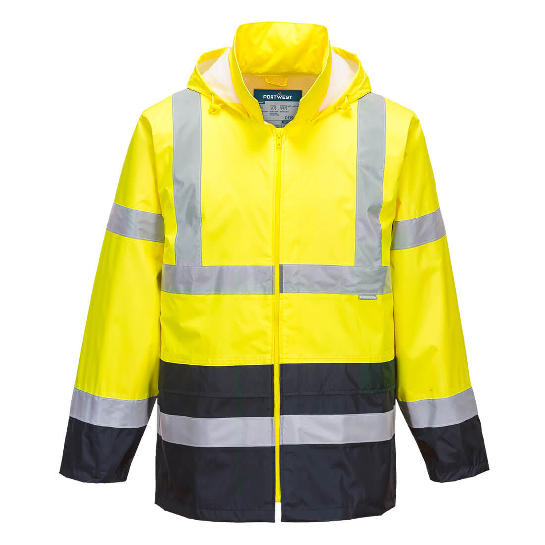 Portwest Hi-Vis Contrast Classic Rain Jacket