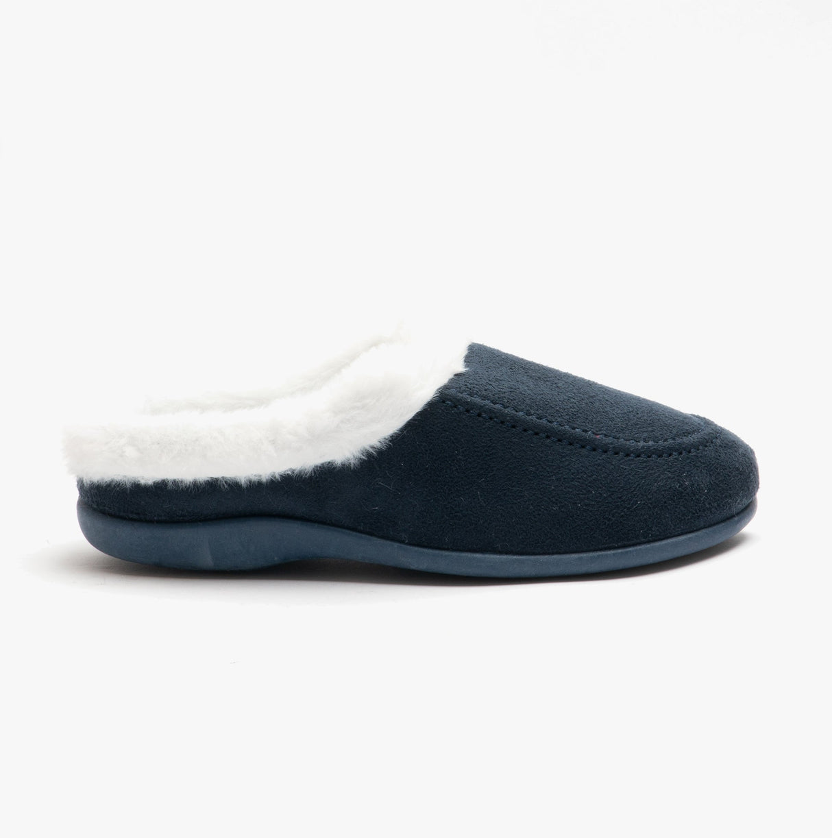 HOS Comfort AVRIL Womens Mule Slippers Navy