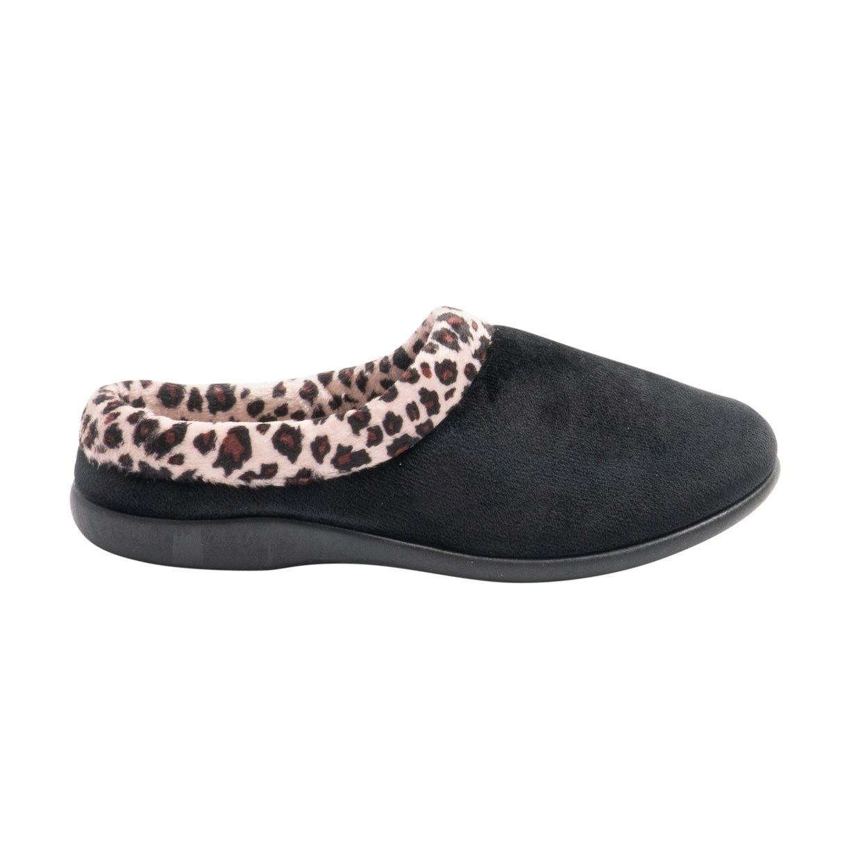 HOS Comfort CHERYL Womens Mule Slippers Leopard