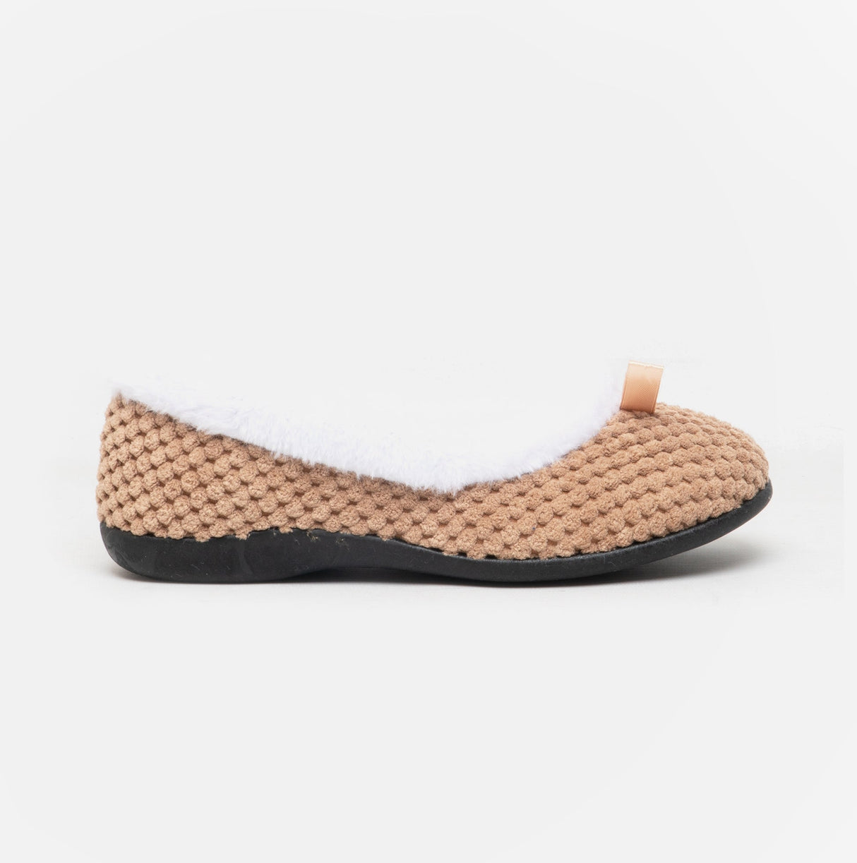 HOS Comfort CARA Womens Knit Slippers Taupe