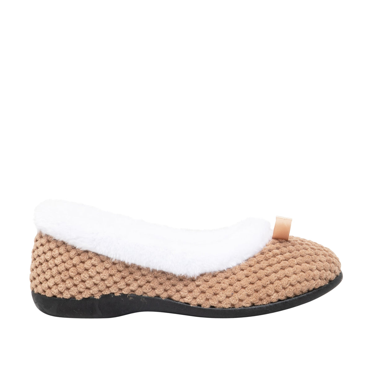 HOS Comfort CARA Womens Knit Slippers Taupe