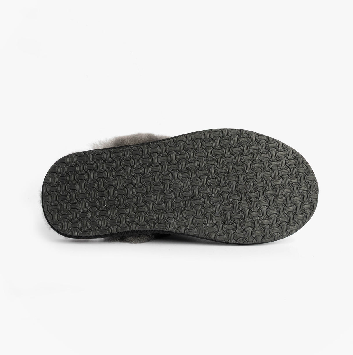 HOS Sheepskin AYLA Womens Real Sheepskin Mule Slippers Black