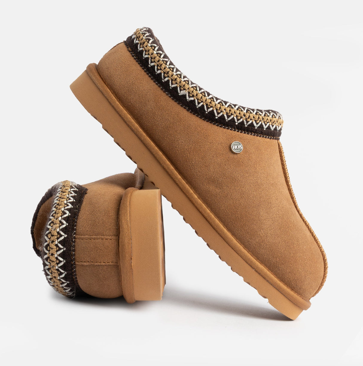 HOS Sheepskin BELLA Womens Full Slippers Chestnut