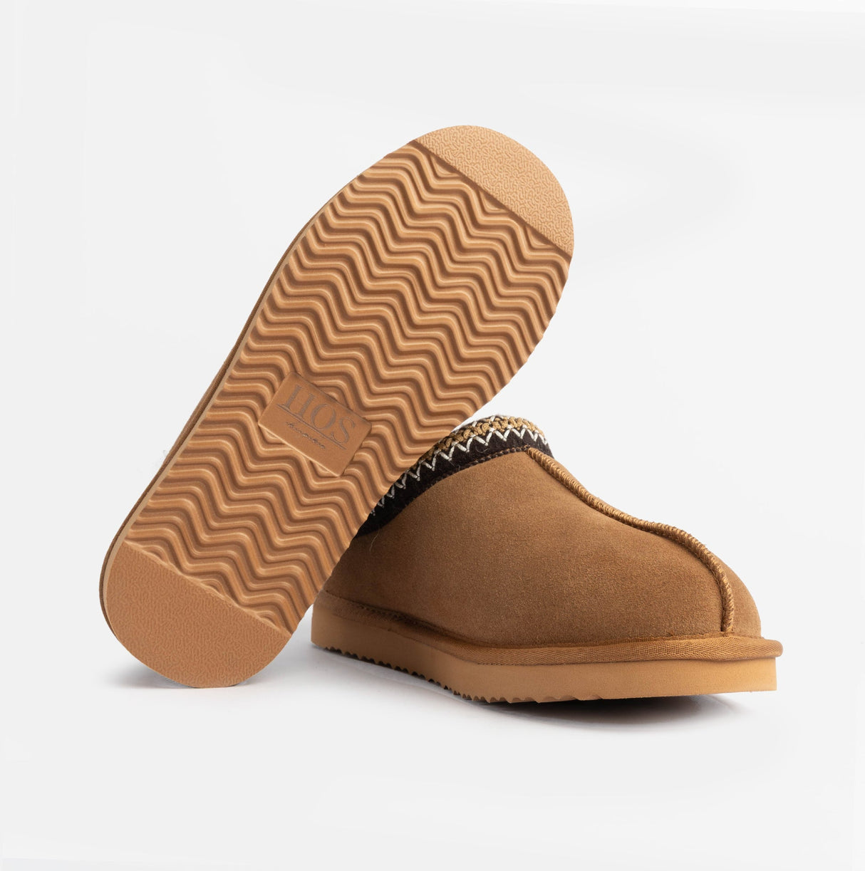 HOS Sheepskin BELLA Womens Full Slippers Chestnut