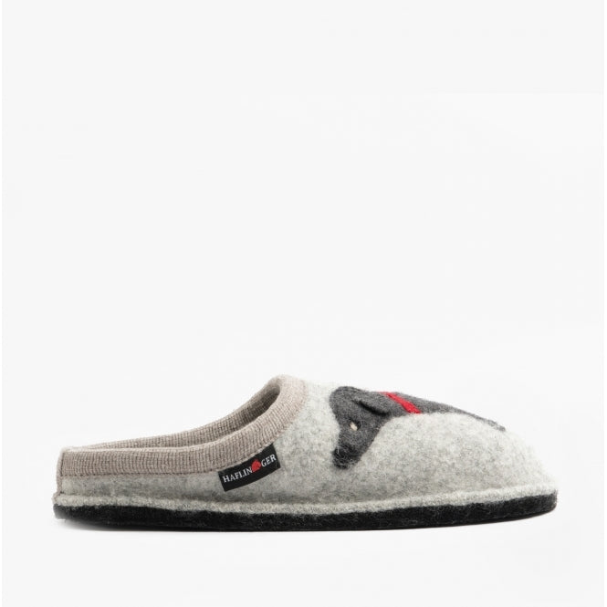 Haflinger DOGGY Womens Slippers Grey