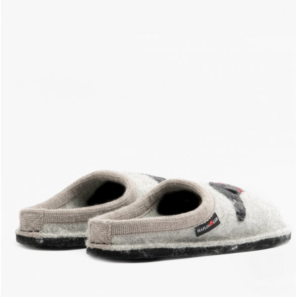 Haflinger DOGGY Womens Slippers Grey