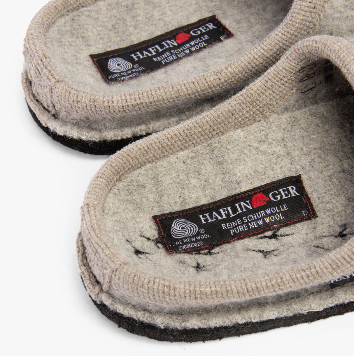 Haflinger SONGBIRD Womens Slippers Mottled Stone Grey