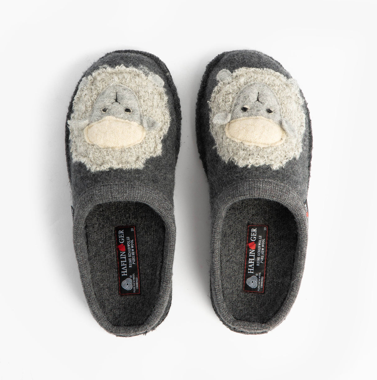 Haflinger LAMBY Womens Slippers Anthracite
