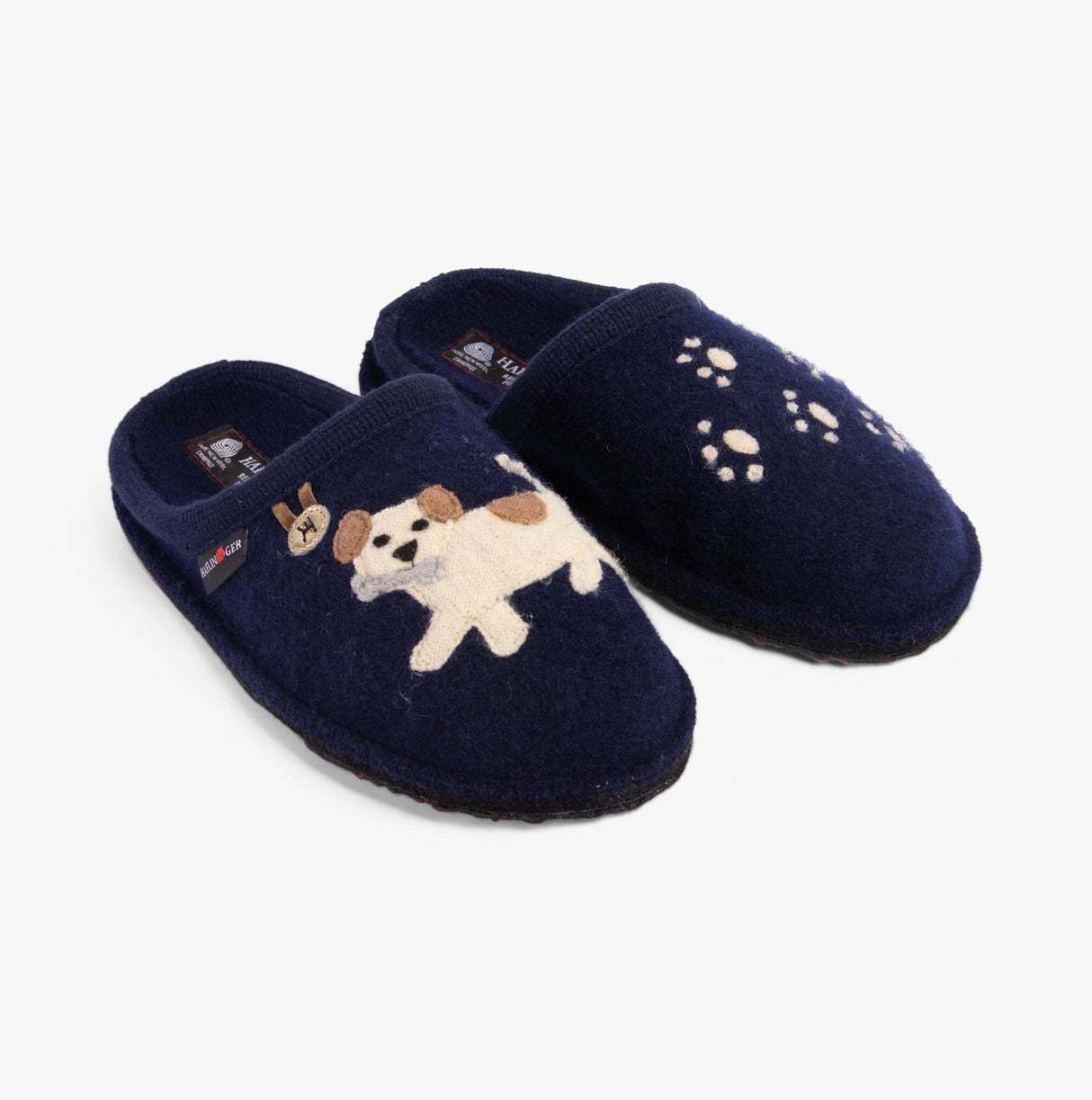 Haflinger FIDO Womens Slippers Navy