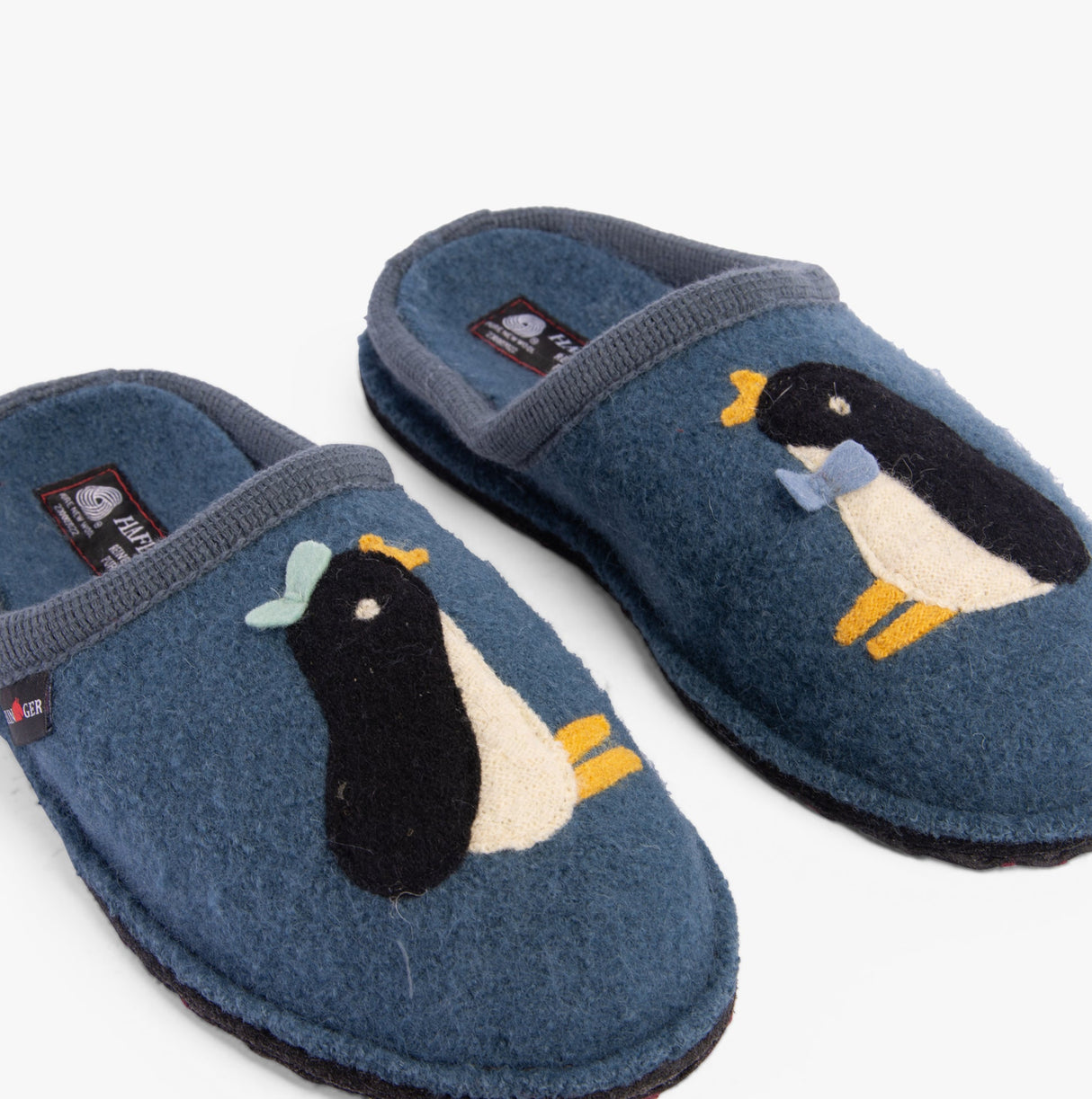 Haflinger PINGU Womens Slippers Powder Blue