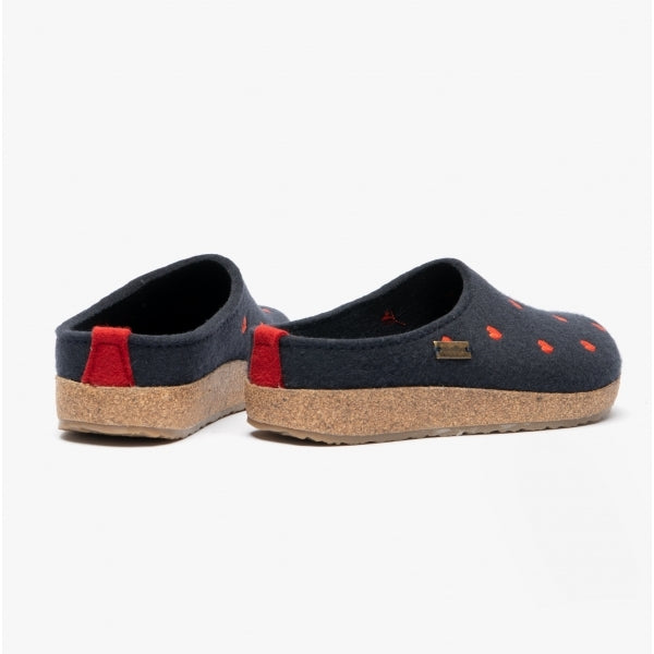 Haflinger CUORICINI Womens Slippers Navy