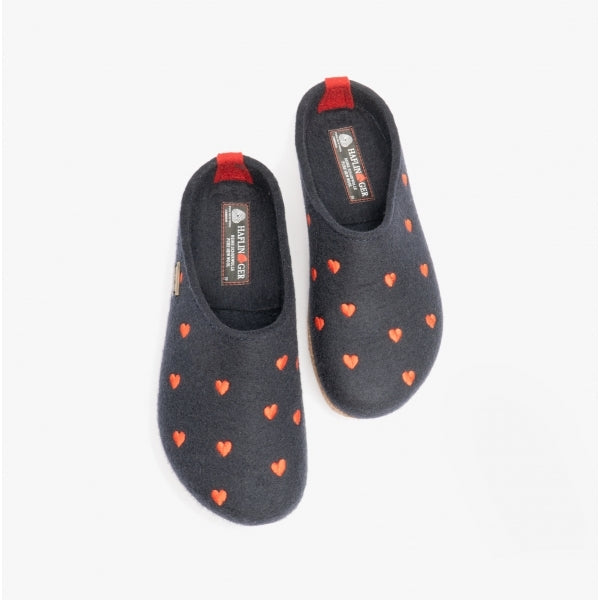 Haflinger CUORICINI Womens Slippers Navy