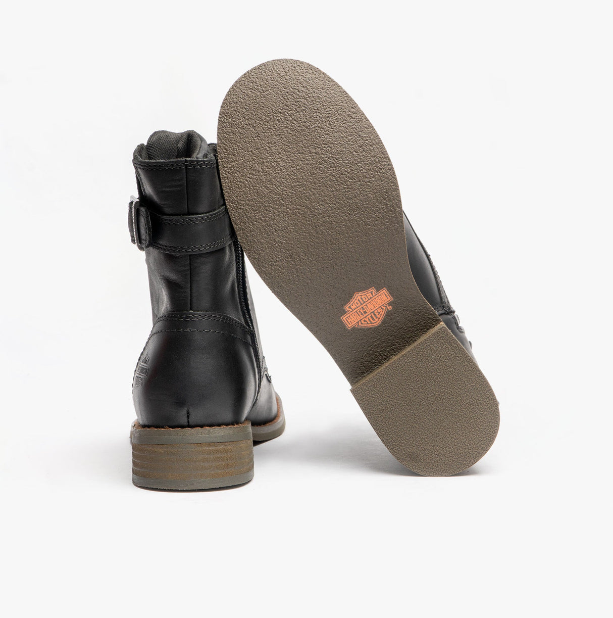 Harley Davidson D84749 DORILEE 6 LACE Womens Short Lace Up Boots Black