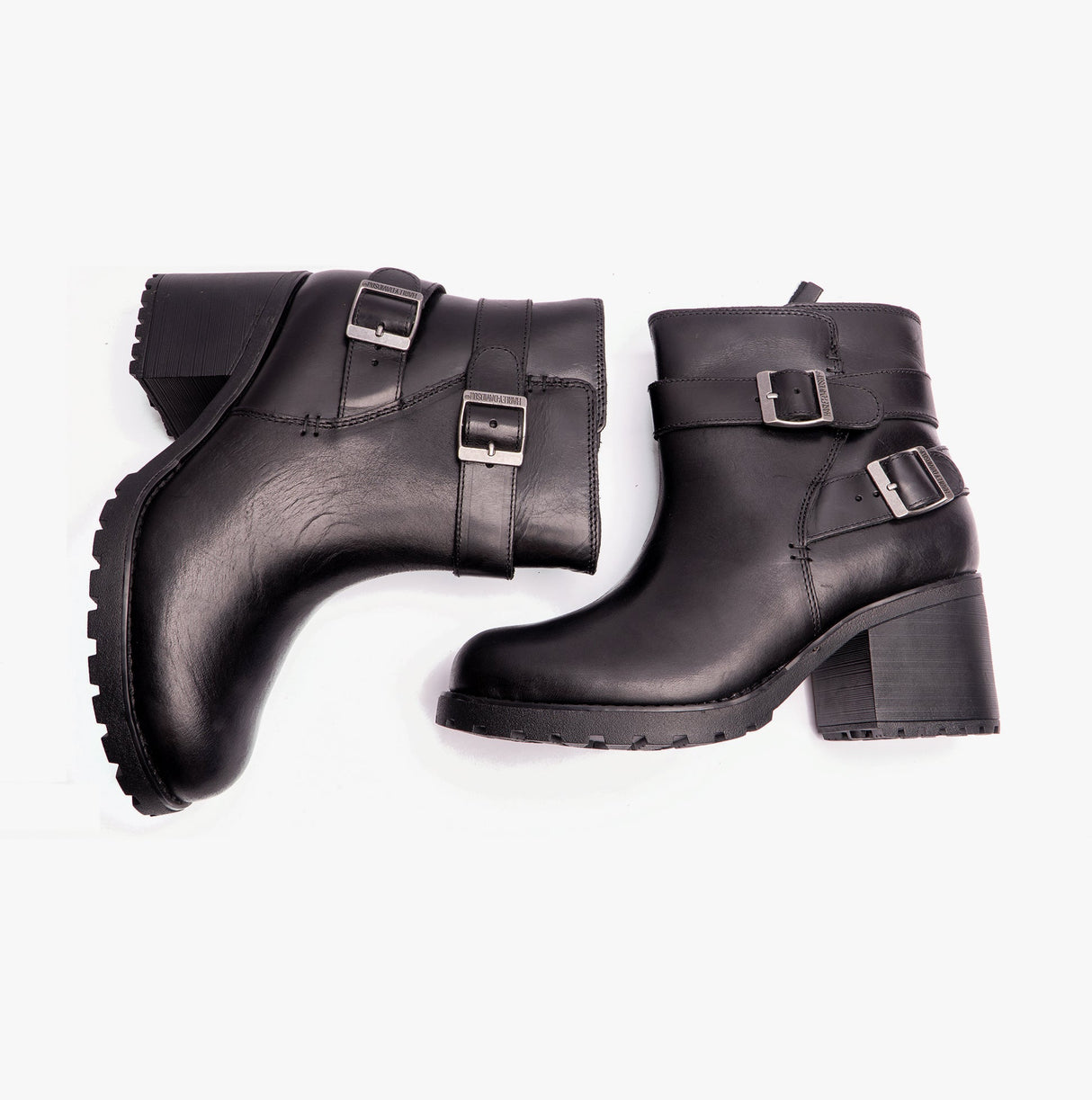 Harley Davidson LALANNE DBL STRAP CE Womens Short Boots Black