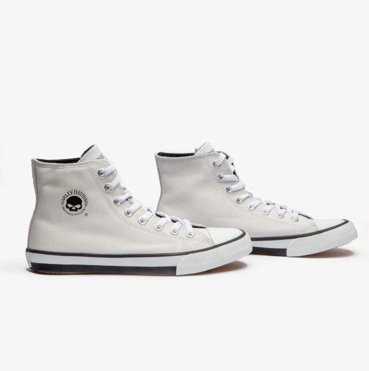 Harley Davidson BAXTER Mens Trainers White