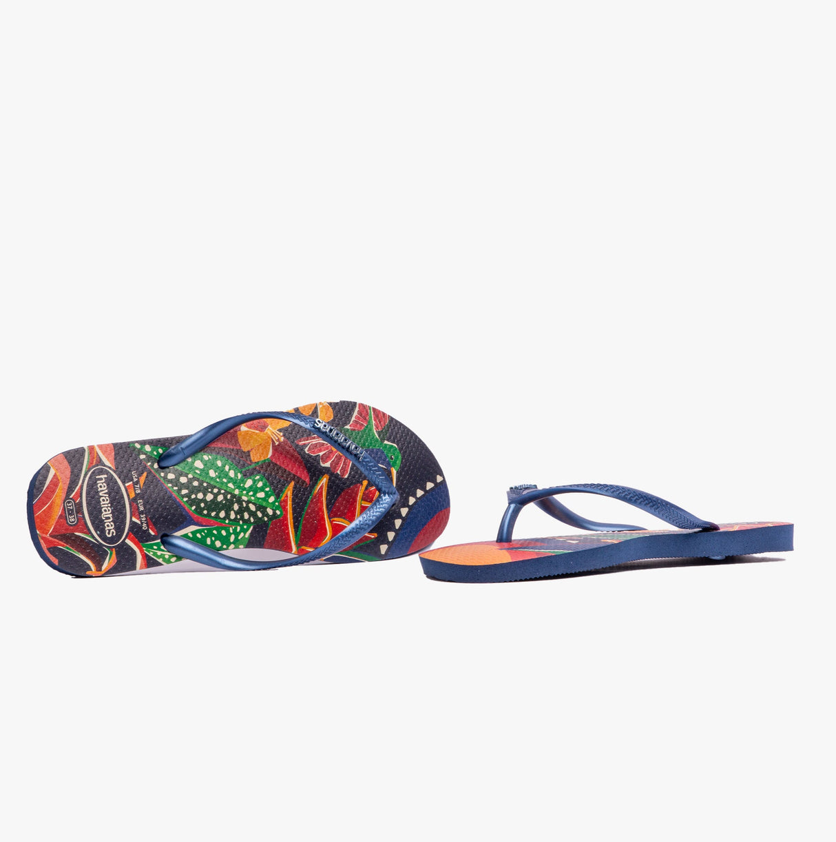 Havaianas SLIM TROPICAL Womens Sandals Navy Blue/Navy Blue
