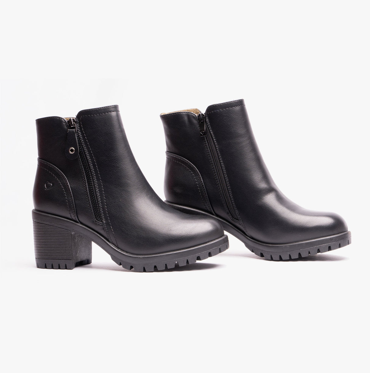 Heavenly Feet LARKIN Womens Ankle Zip Boots Black