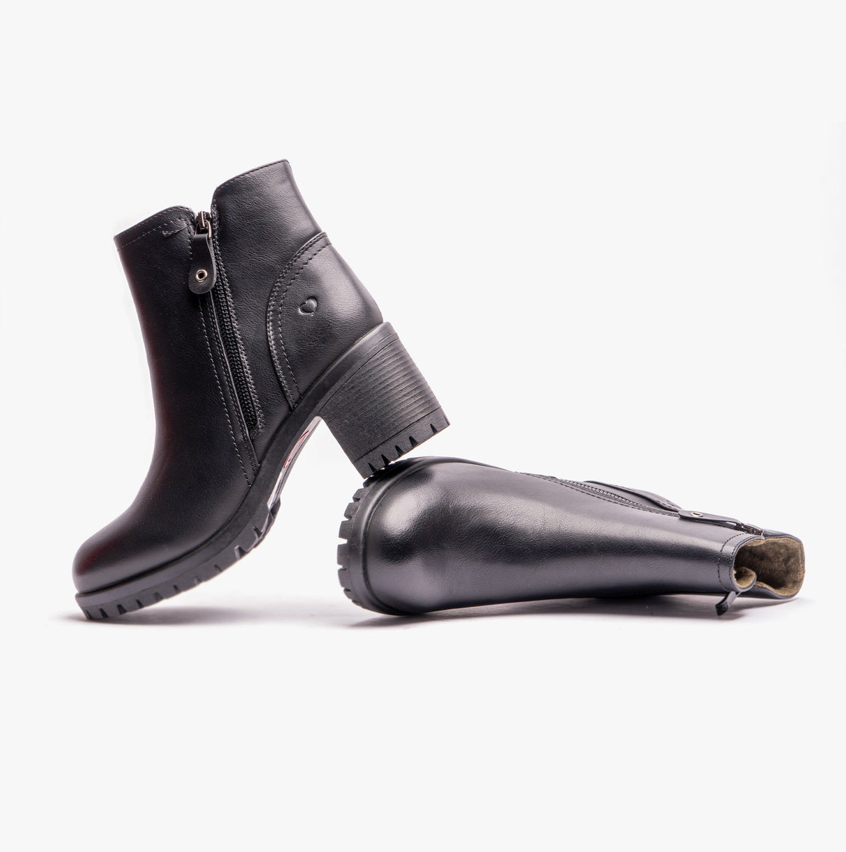 Heavenly Feet LARKIN Womens Ankle Zip Boots Black