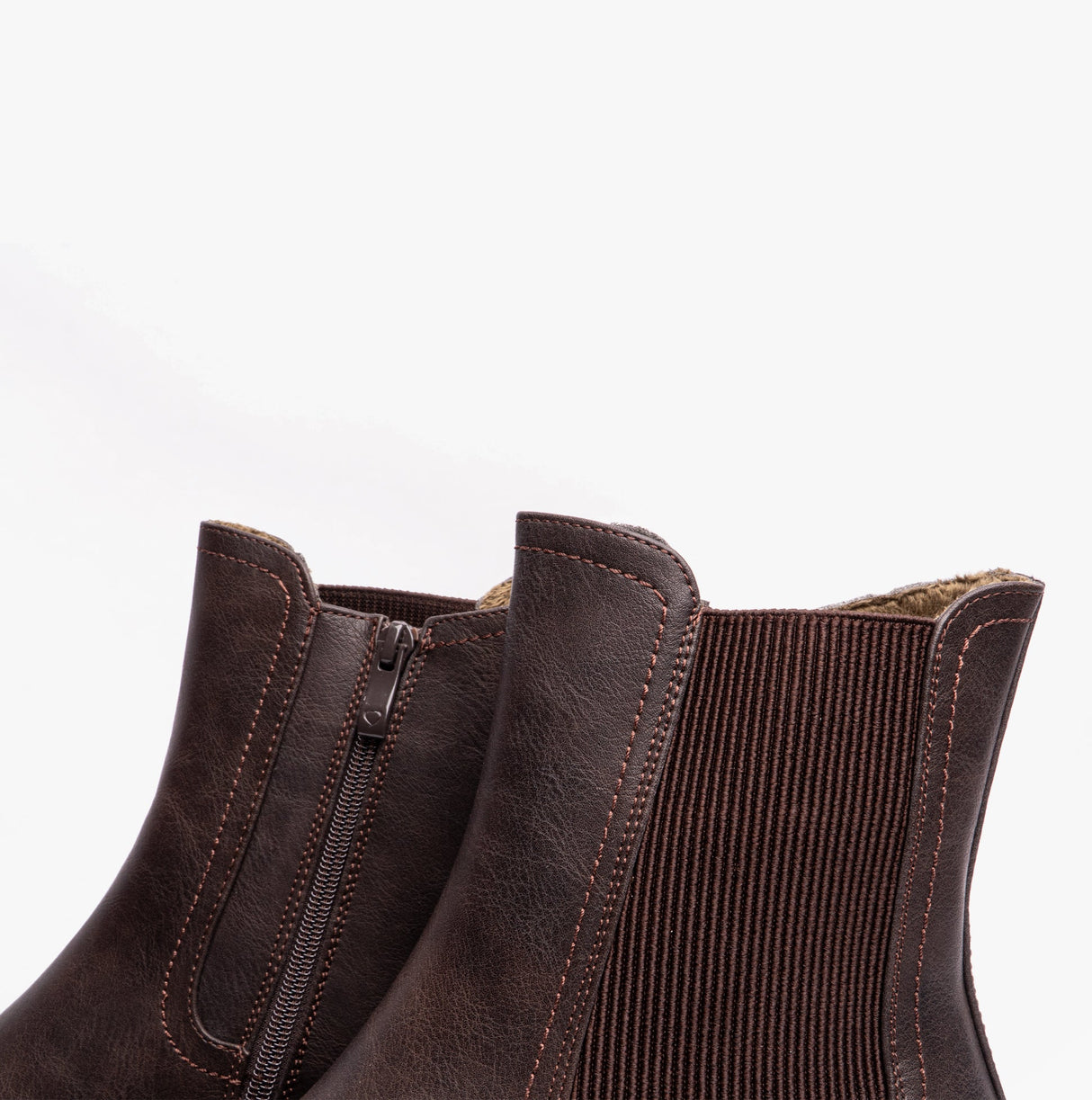 Heavenly Feet CLEMMY2 Womens Heeled Chelsea Boots Chocolate