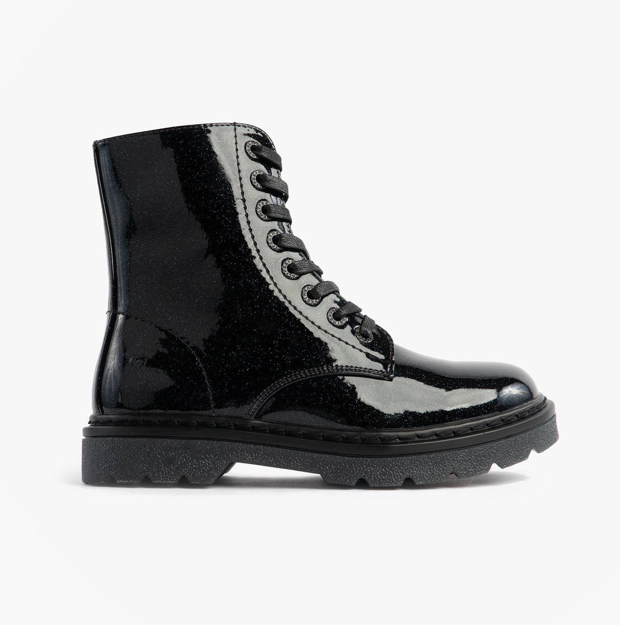 Heavenly Feet JUSTINA2 GLITTER Womens Ankle Boots Black Glitter