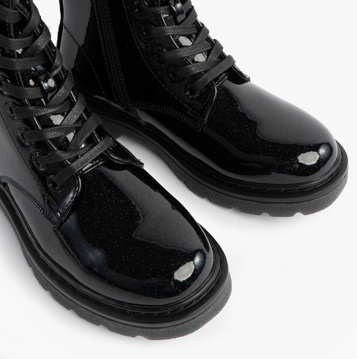 Heavenly Feet JUSTINA2 GLITTER Womens Ankle Boots Black Glitter