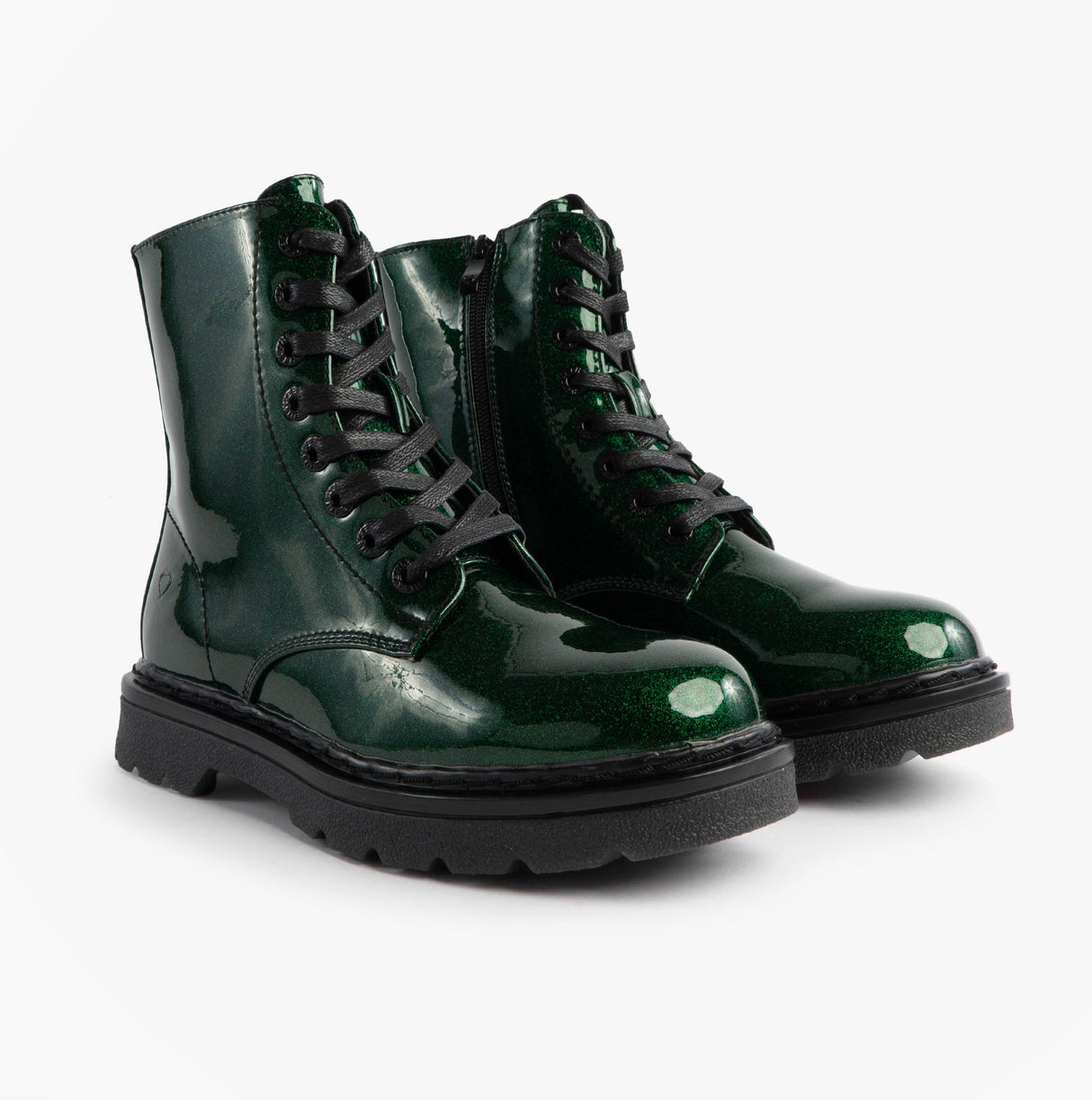 Heavenly Feet JUSTINA2 GLITTER Womens Ankle Boots Emerald Glitter