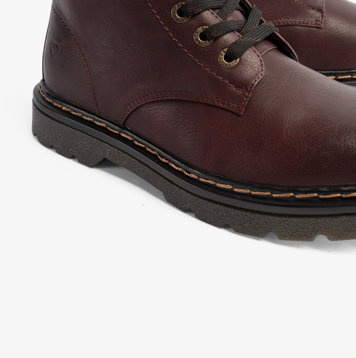 Heavenly Feet JUSTINA2 Womens Lace Up Boots Burgundy