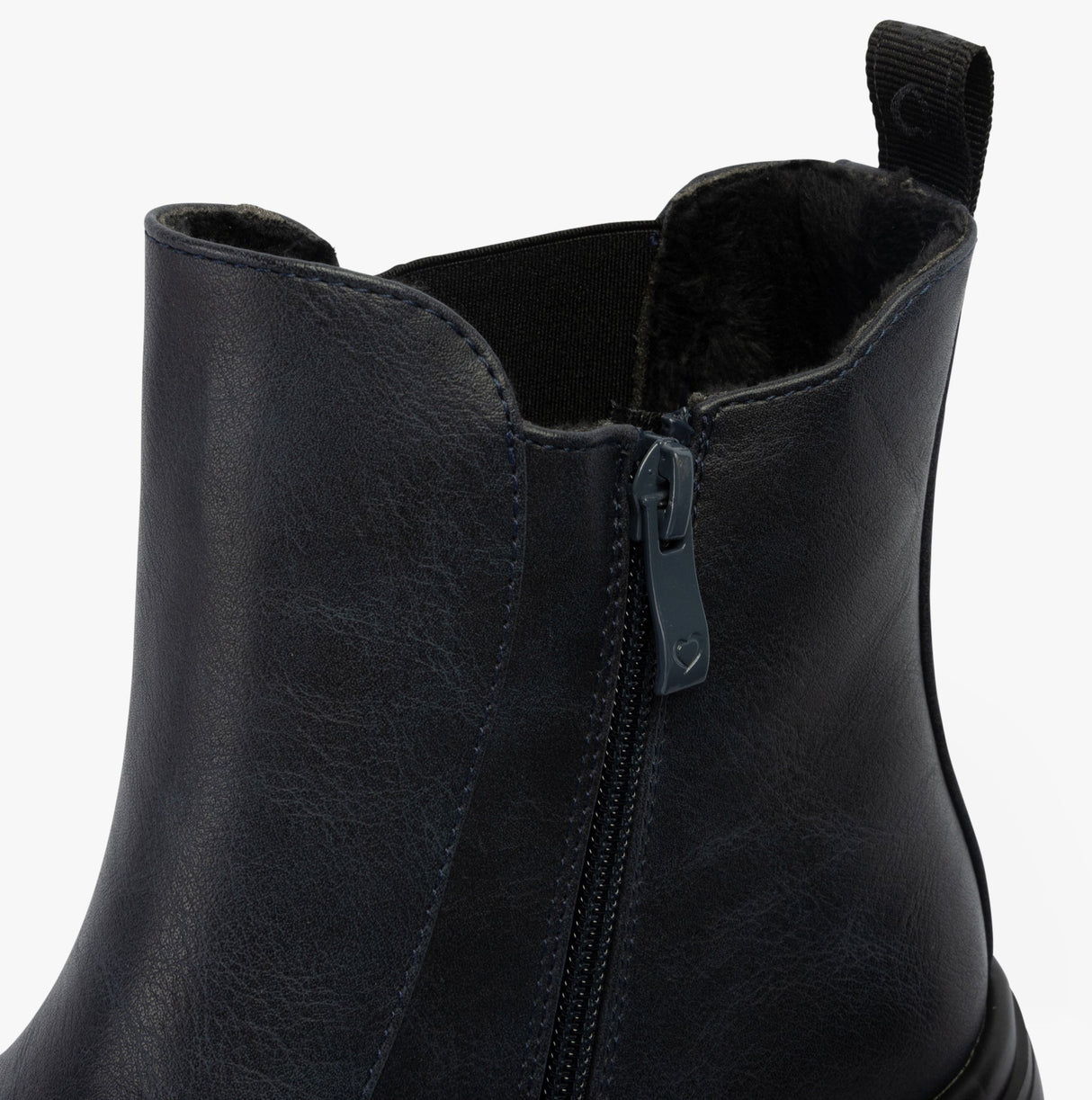 Heavenly Feet REMY Womens Chelsea Boots Navy