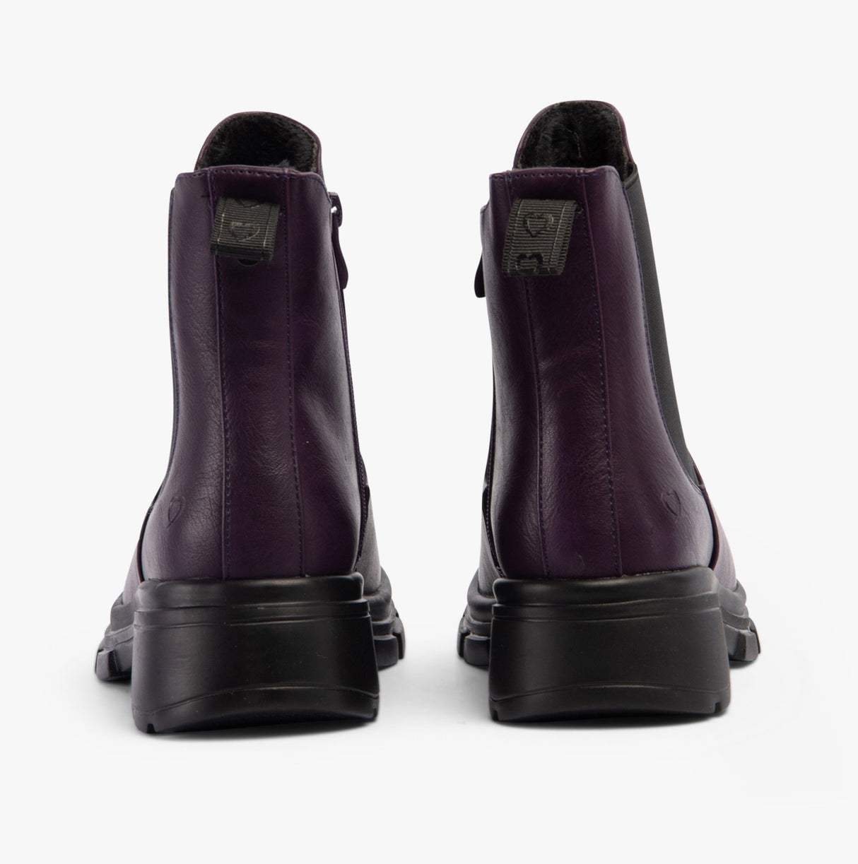 Heavenly Feet REMY Womens Chelsea Boots Purple