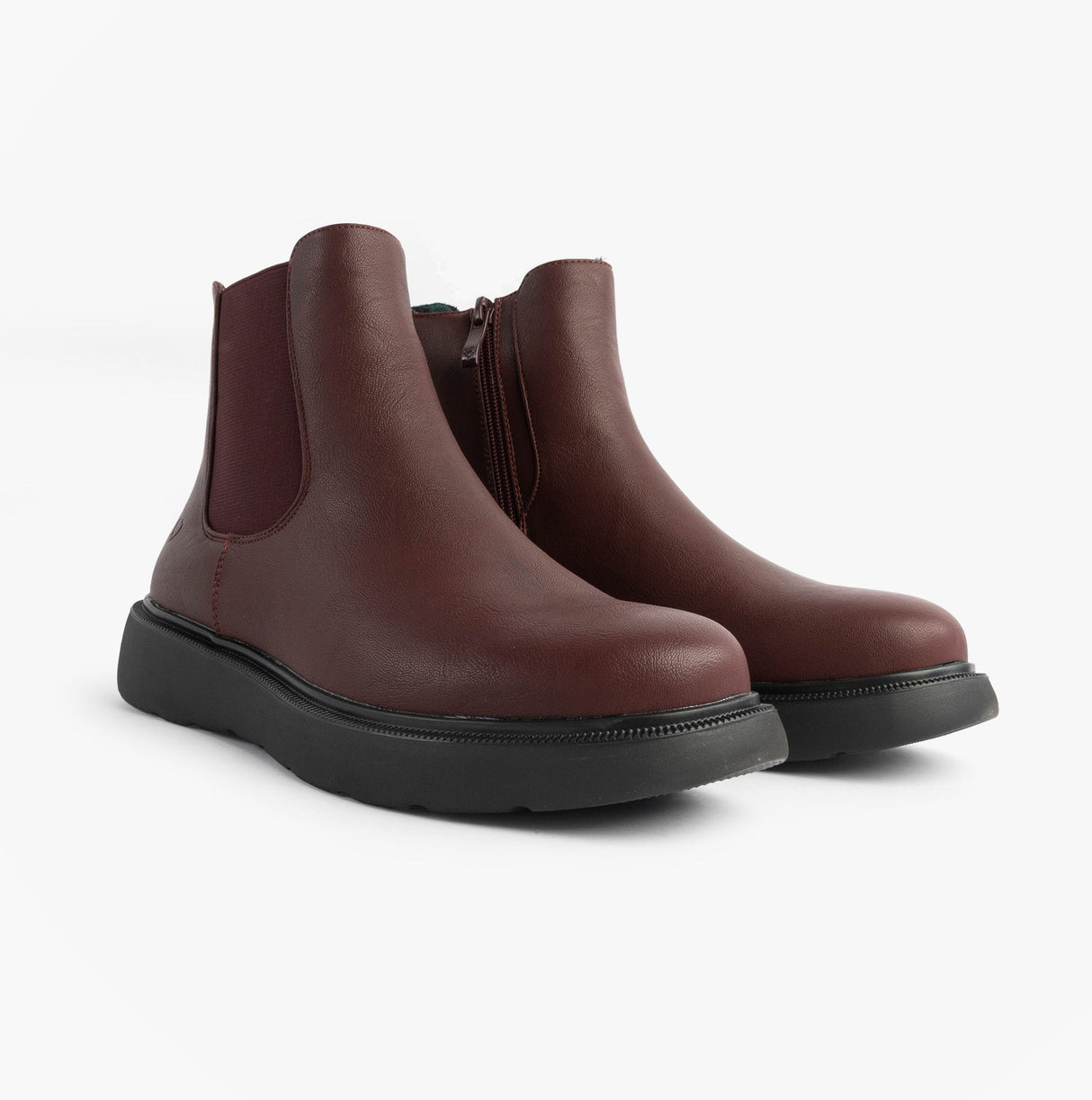 Heavenly Feet AZALEA Womens Chelsea Boots Burgundy