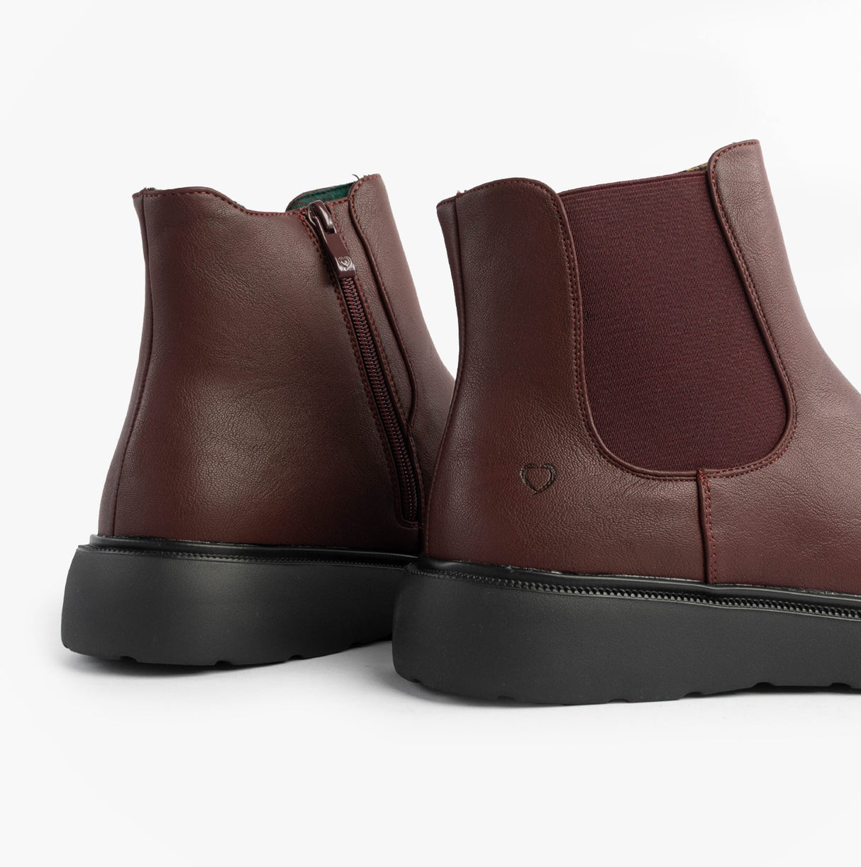 Heavenly Feet AZALEA Womens Chelsea Boots Burgundy