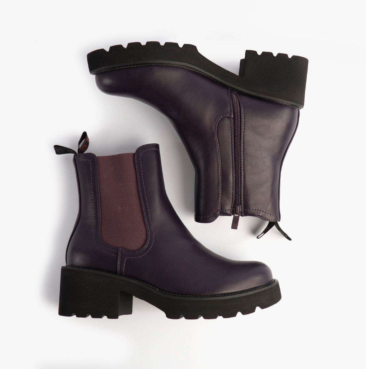 Heavenly Feet HONEYBELLE Womens Chelsea Boots Purple