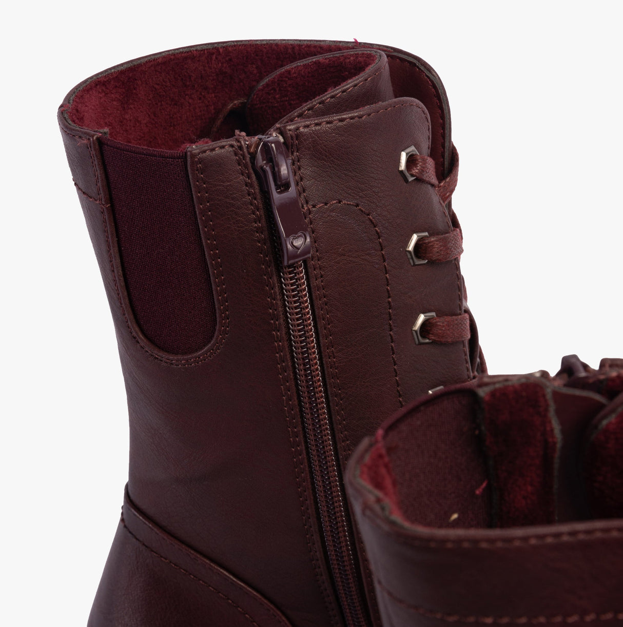 Heavenly Feet MARTINA4 Womens Ankle Boots Burgundy
