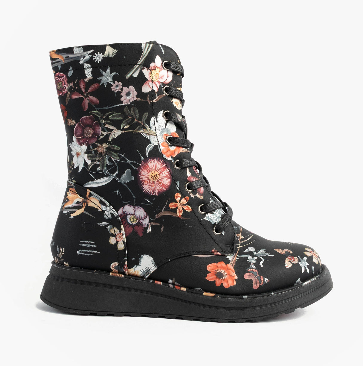 Heavenly Feet MARTINA4 PRINT FANTASY Womens Ankle Boots Black