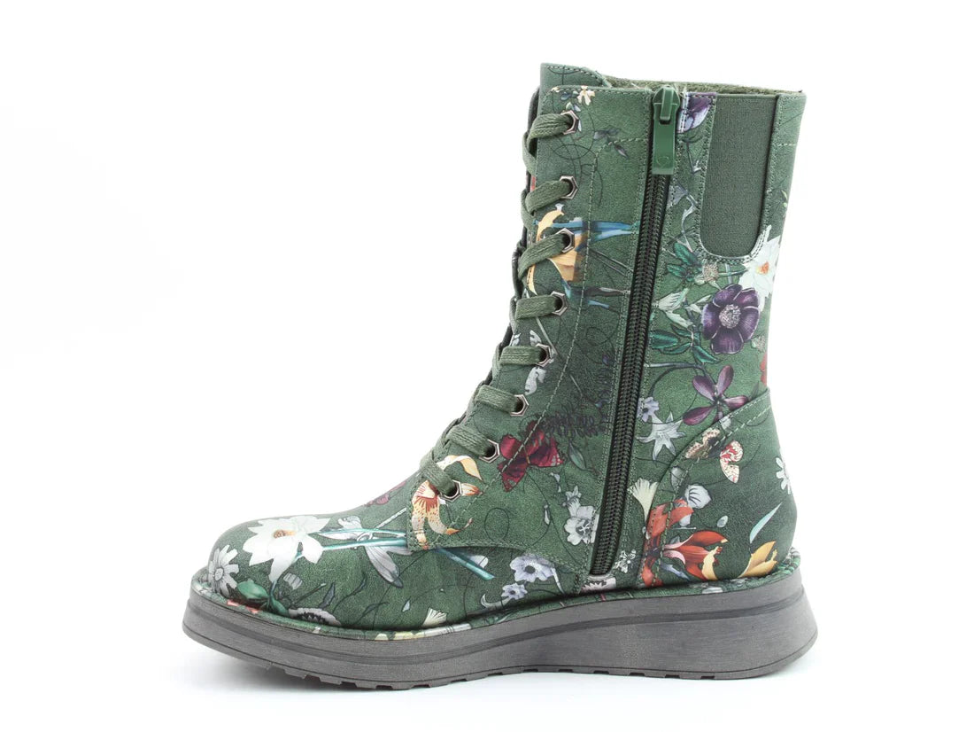 Heavenly Feet MARTINA4 PRINT FANTASY Womens Ankle Boots Forest