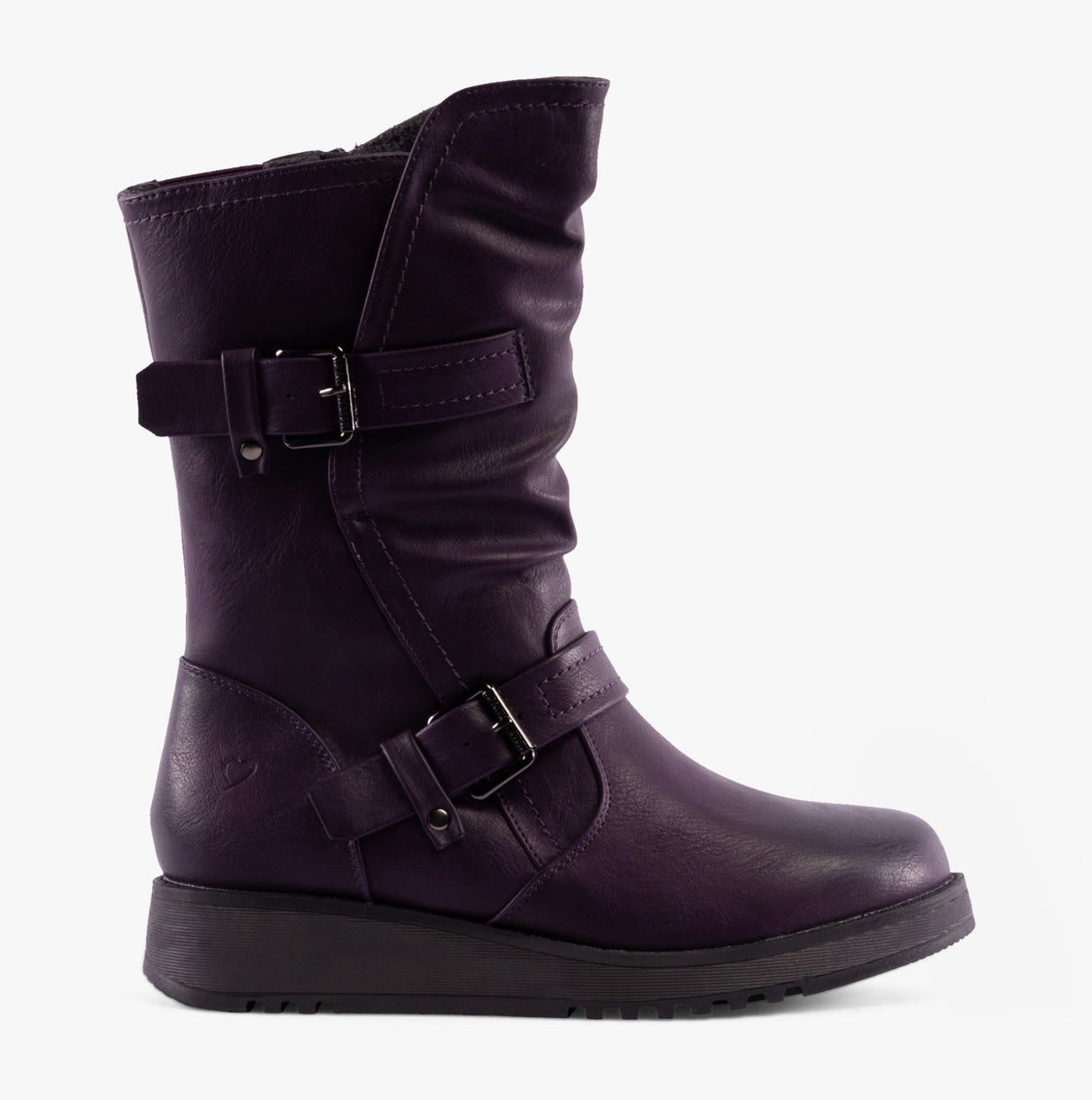 Heavenly Feet HANNAH4 Womens Mid-Calf Boots Purple