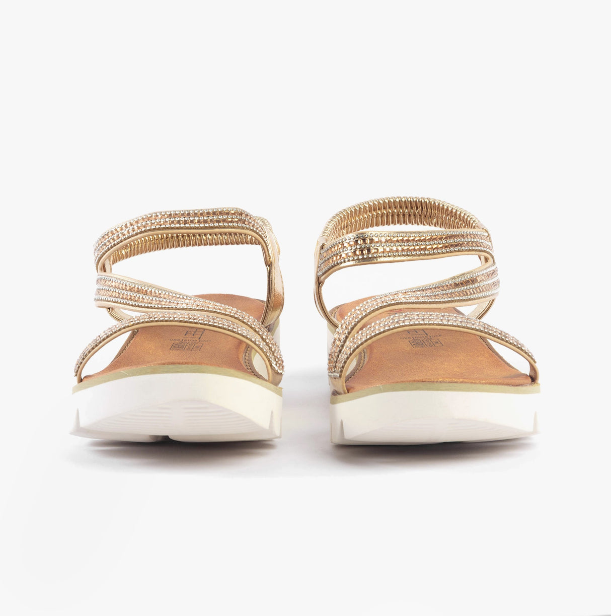 Heavenly Feet FRESCO Womens Sandals Gold