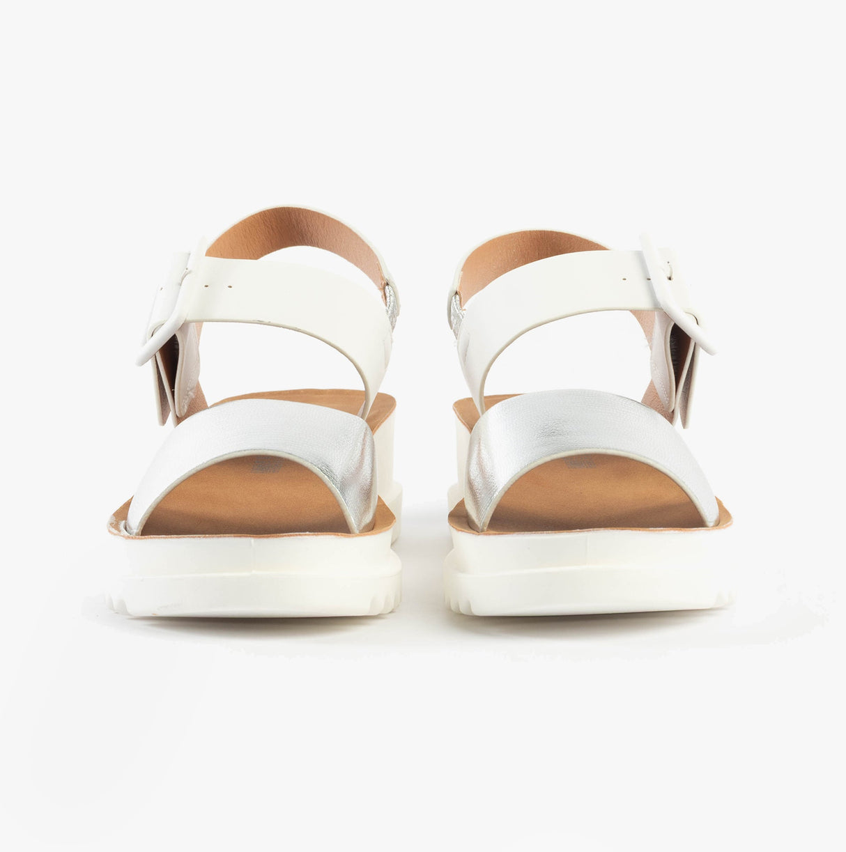 Heavenly Feet PISTACHIO Womens Sandals White/silver