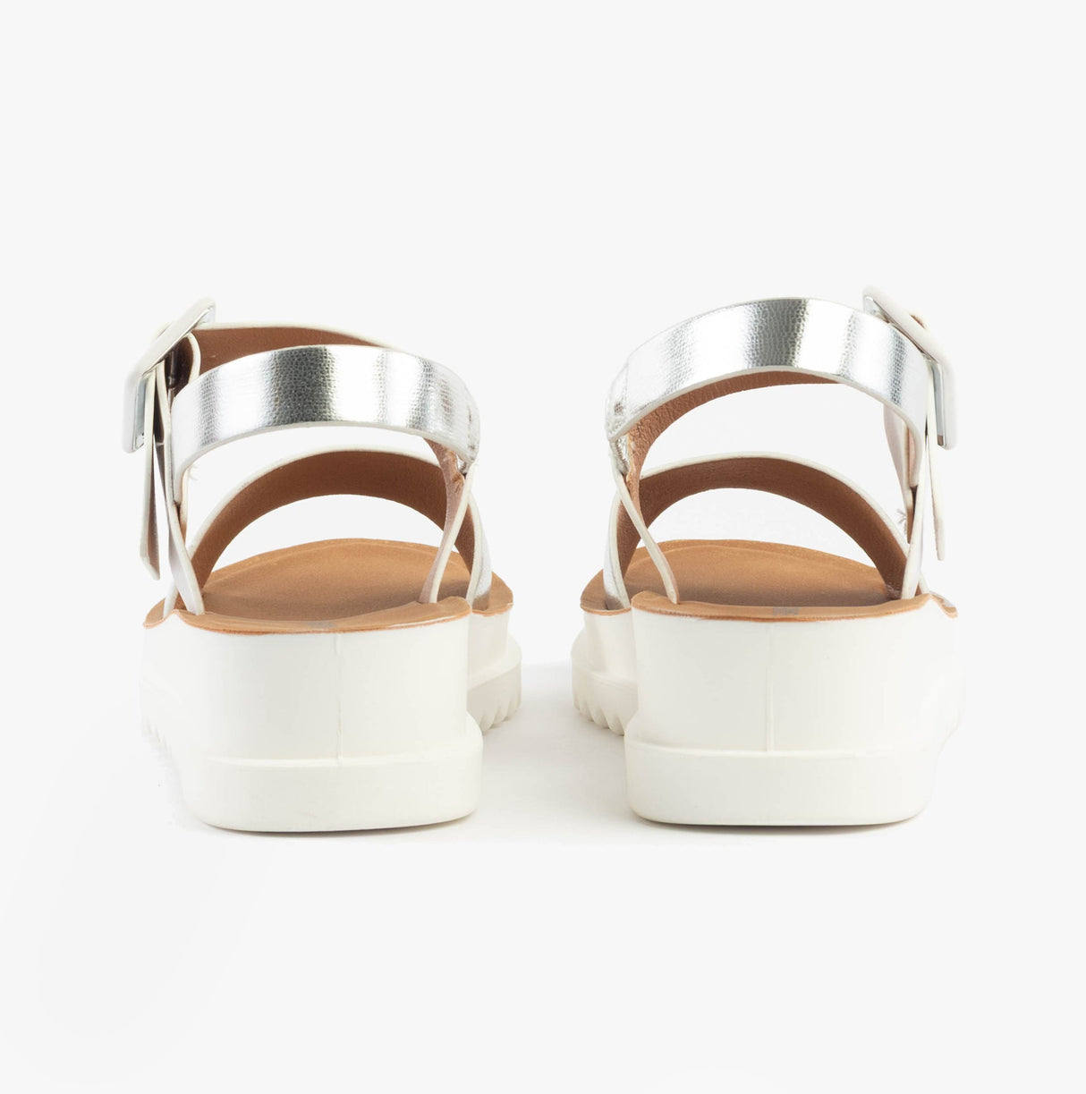 Heavenly Feet PISTACHIO Womens Sandals White/silver
