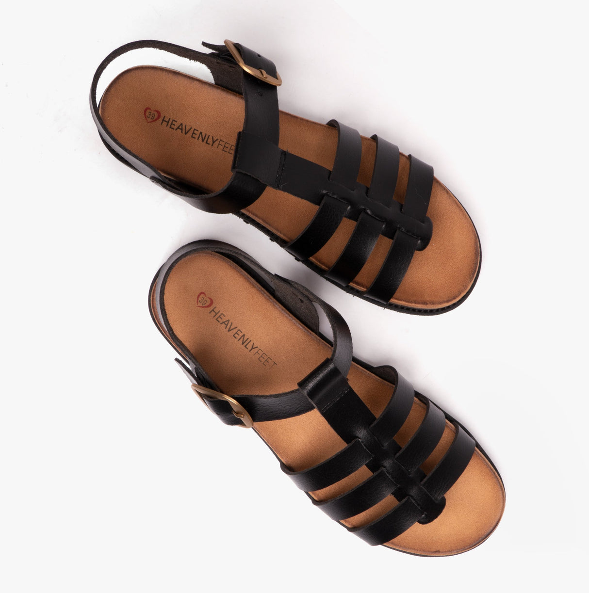 Heavenly Feet SALTWATER Womens Slingback Sandals Black