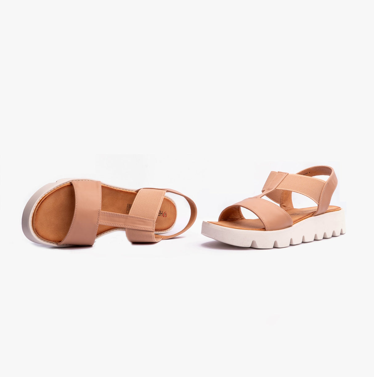 Heavenly Feet RITZ Womens Sandals Nude