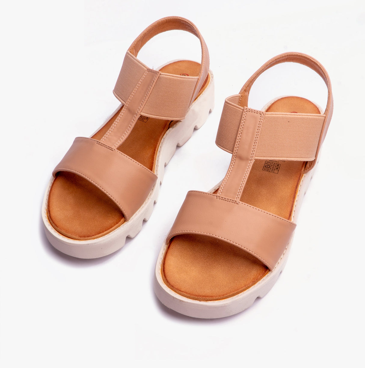 Heavenly Feet RITZ Womens Sandals Nude