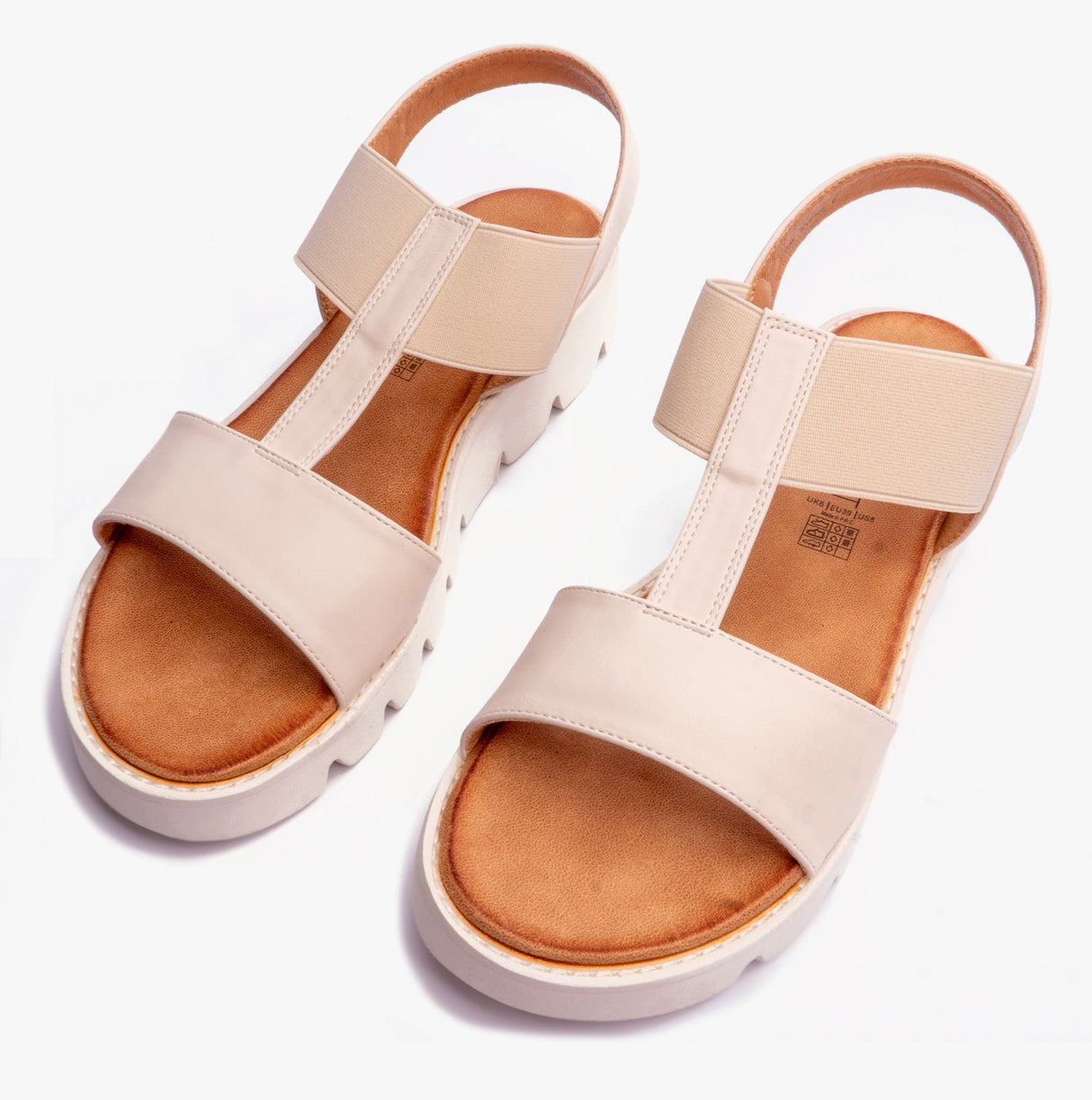 Heavenly Feet RITZ Womens Sandals Stone