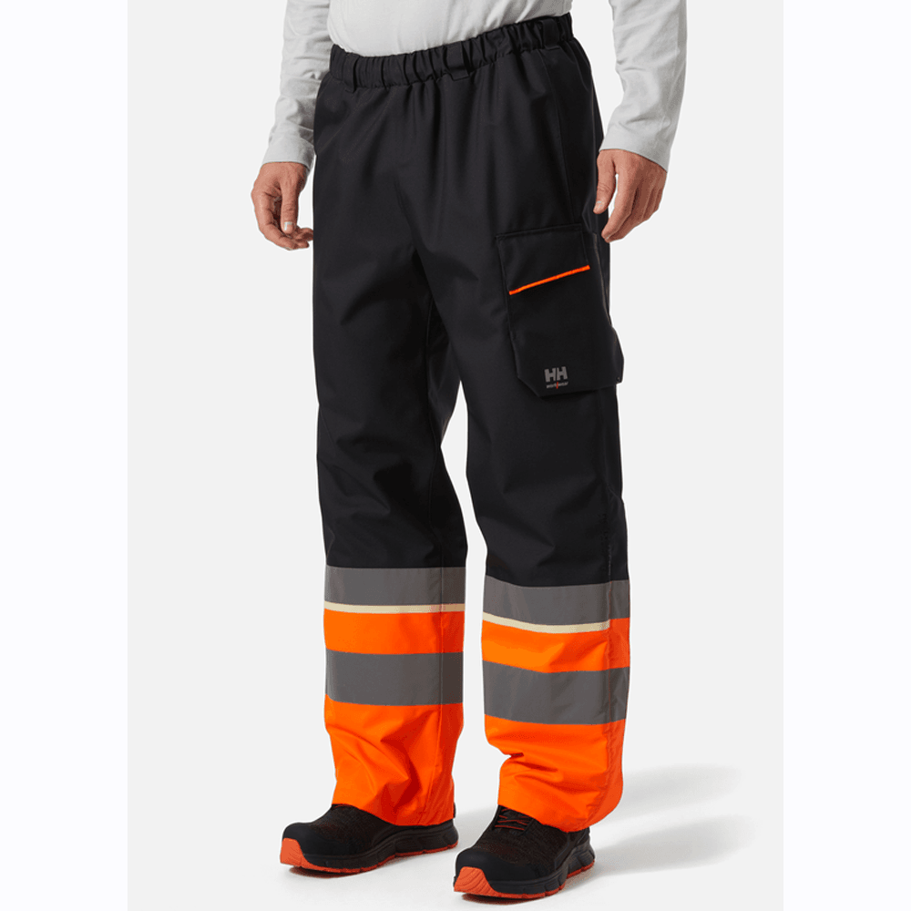 Helly Hansen 71186 Hi-Vis UC-ME Waterproof Over Shell Pants Trousers, Class 1