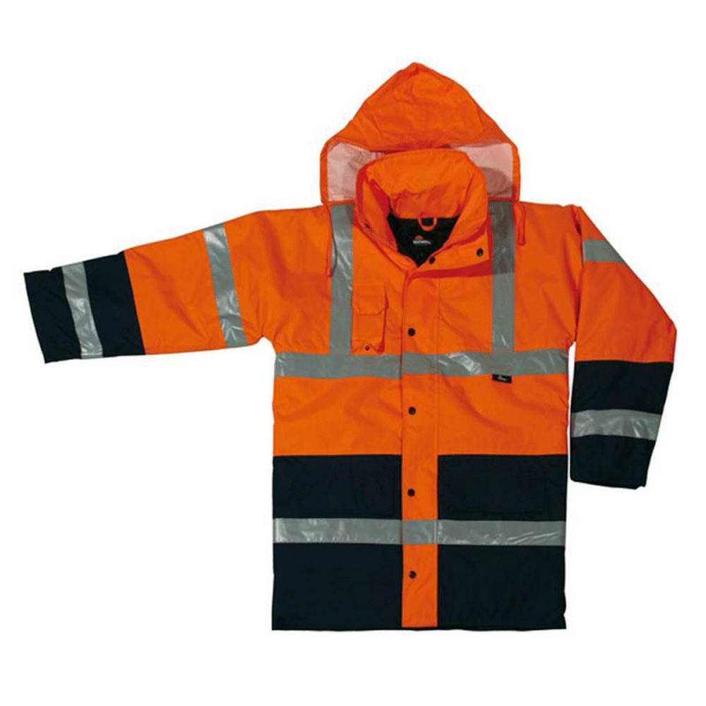 Herock Hi-Vis Contrast Parka Work Coat Jacket