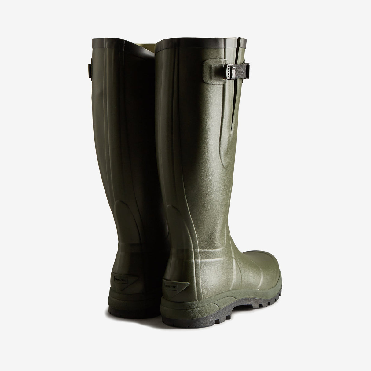 Hunter BALMORAL CLASSIC SIDE ADJUSTABLE Wellies Dark Olive