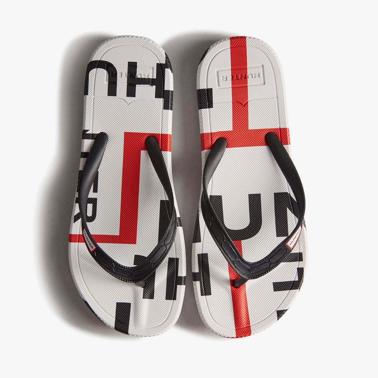 Hunter EXPLODED LOGO FLIP FLOP Womens Sandals Black