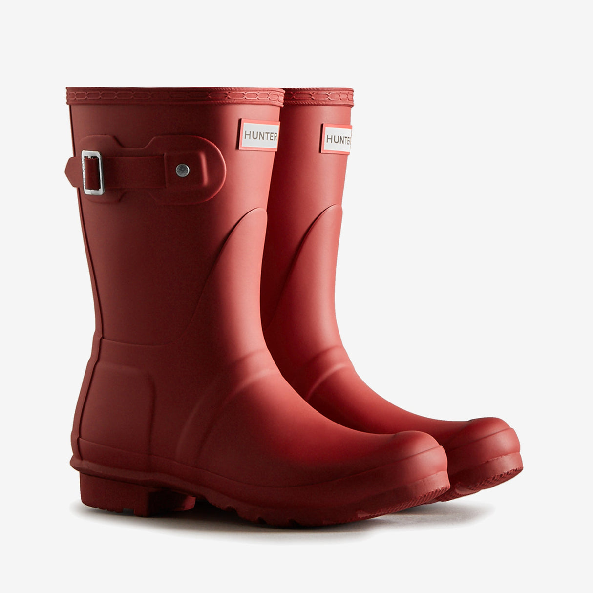 Hunter ORIGINAL SHORT Womens Wellies Military Red